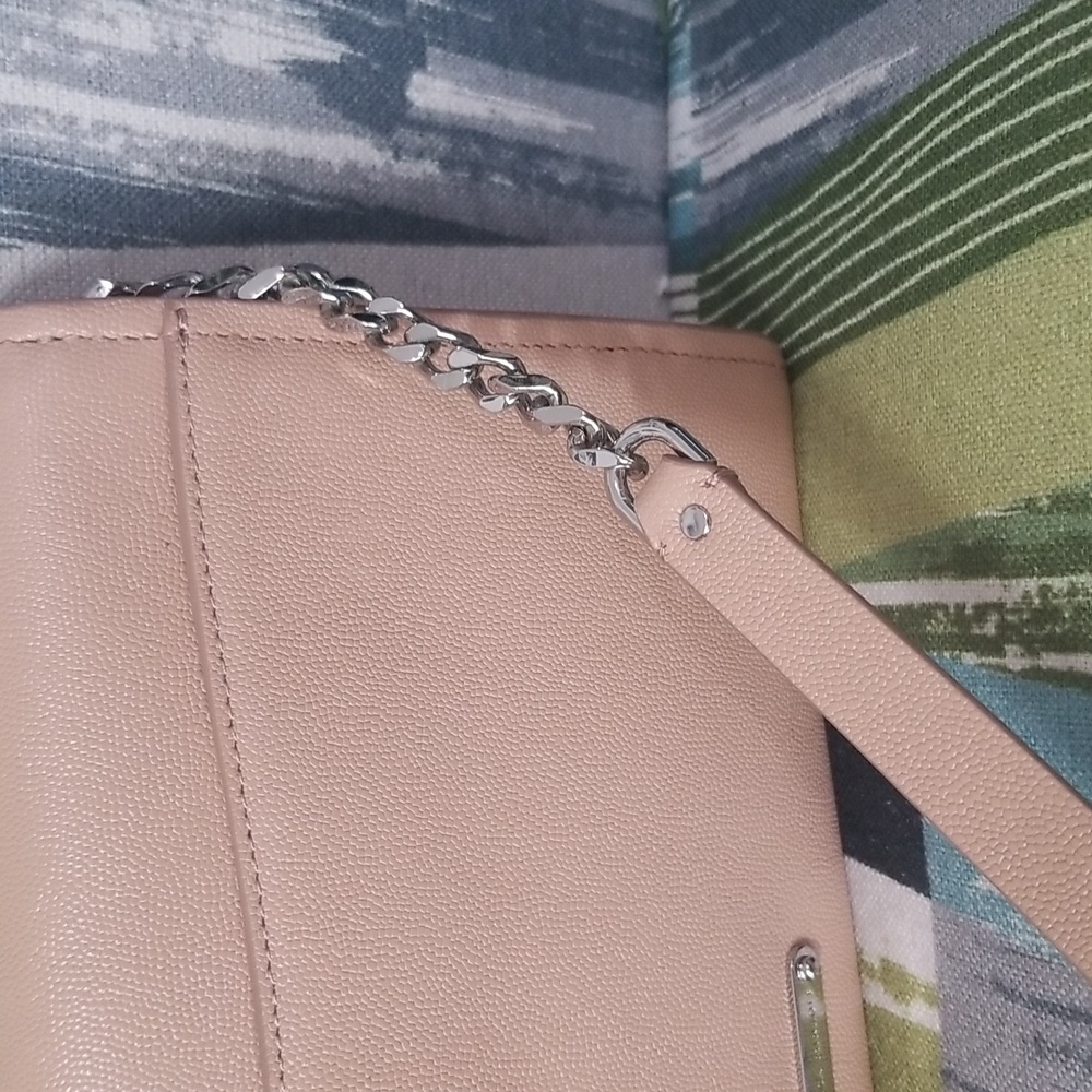 Rebecca Minkoff Jean Clutch/Shoulder Bag(Convertible) In Pink EUC - Picture 13 of 13